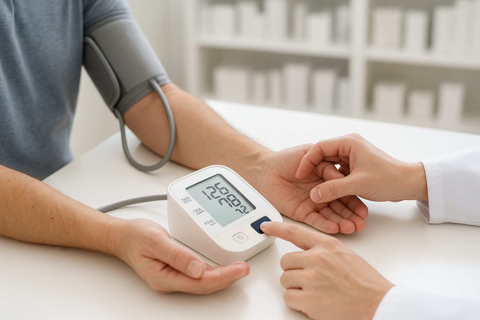 Toma de tensión arterial en farmacia